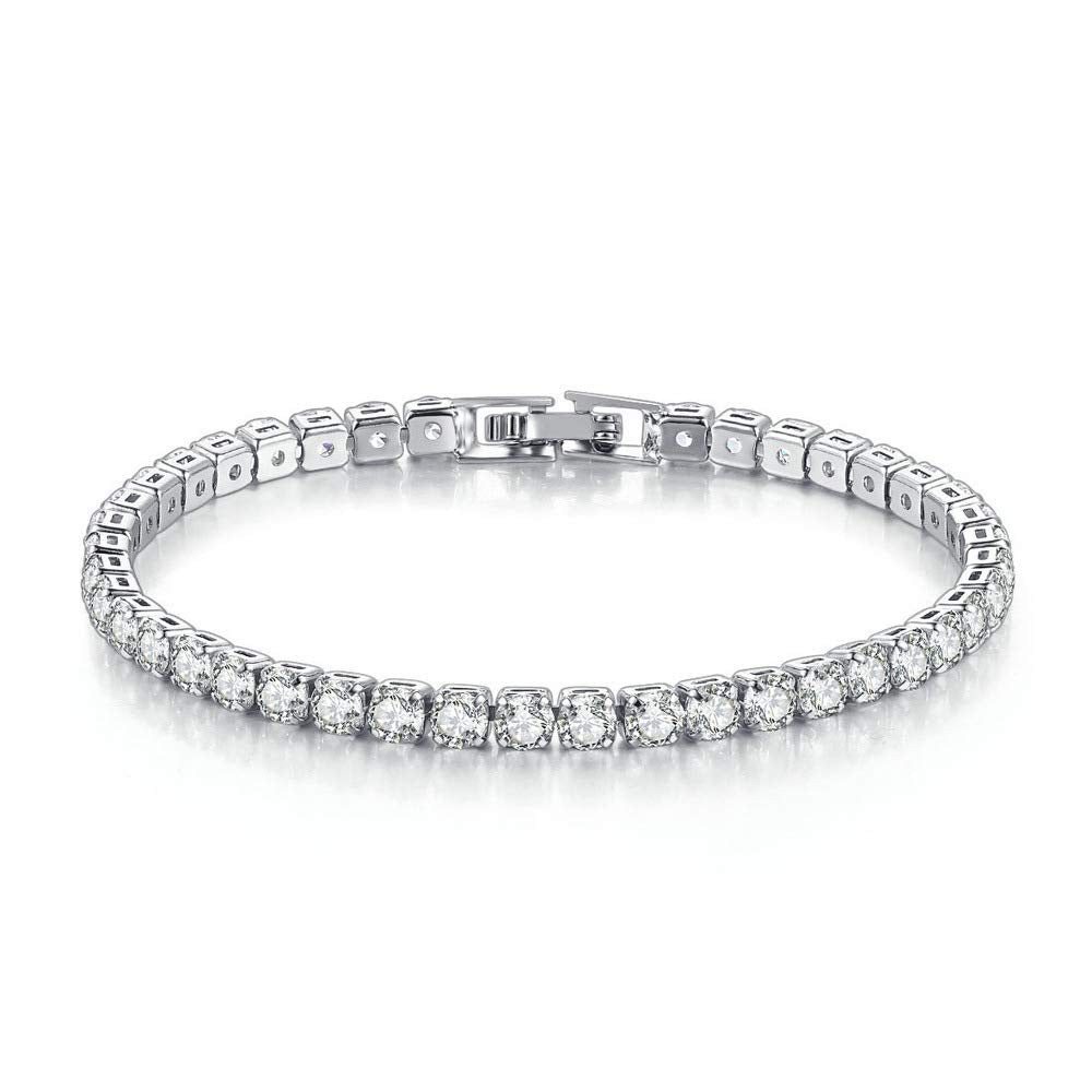 CiNily Adjustable Tennis Bracelets for Women Teen Cubic Zirconia Bracelet