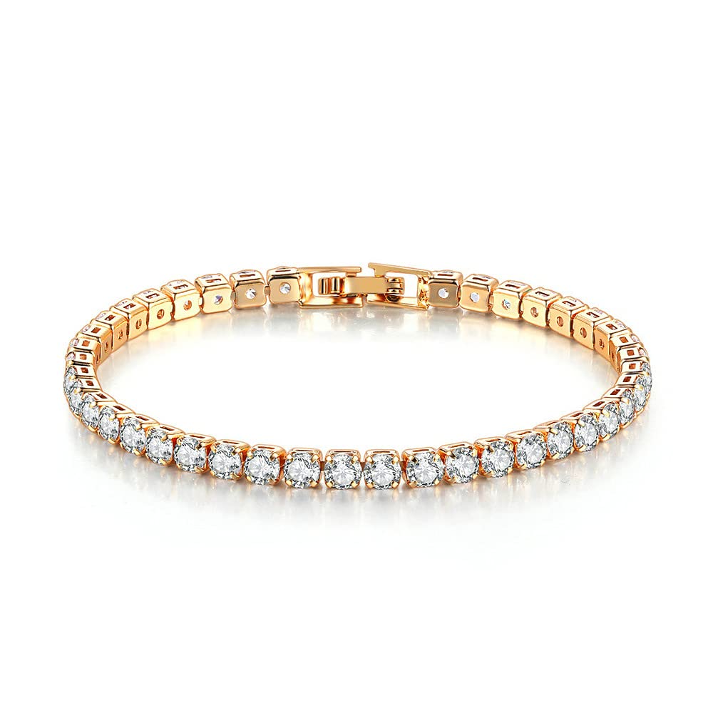 CiNily Adjustable Tennis Bracelets for Women Teen Cubic Zirconia Bracelet