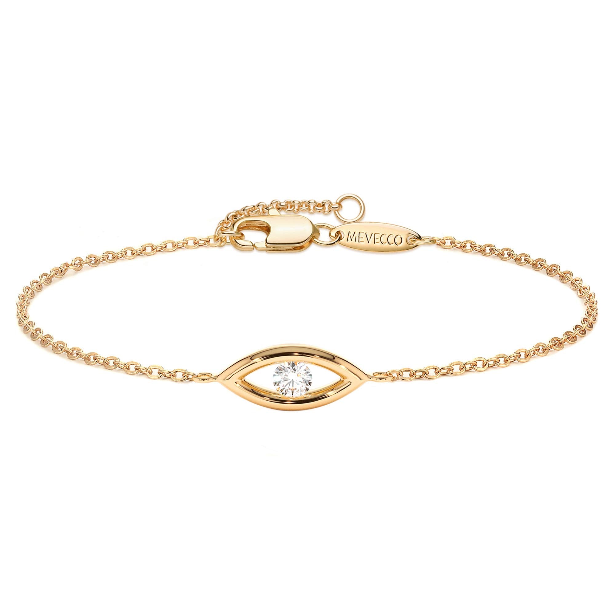 MEVECCO Dainty Chain Bracelets for Women, Layered and Charm Styles