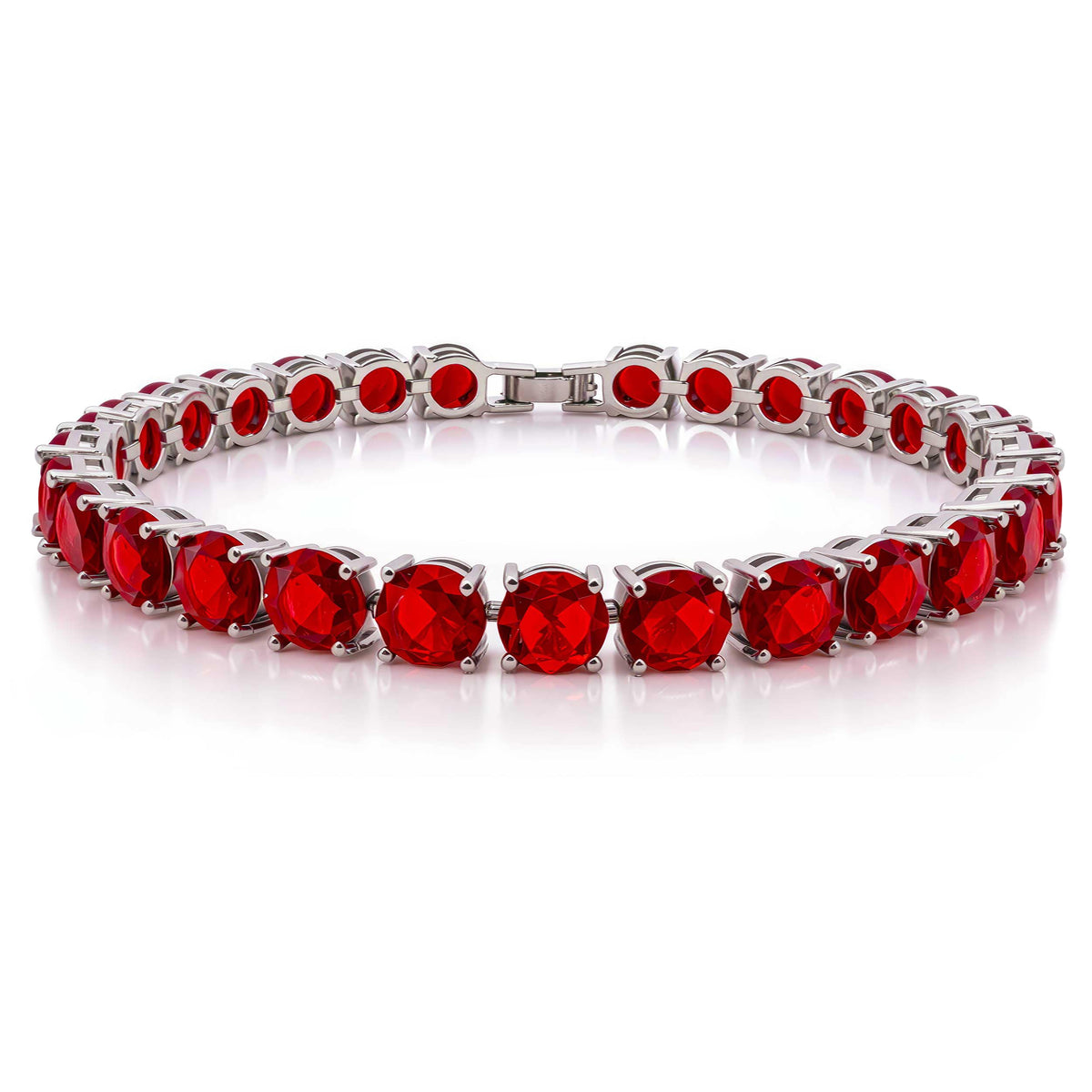 KEZEF Cubic Zirconia Tennis Bracelet for Women, 6.5 to 8 Inch