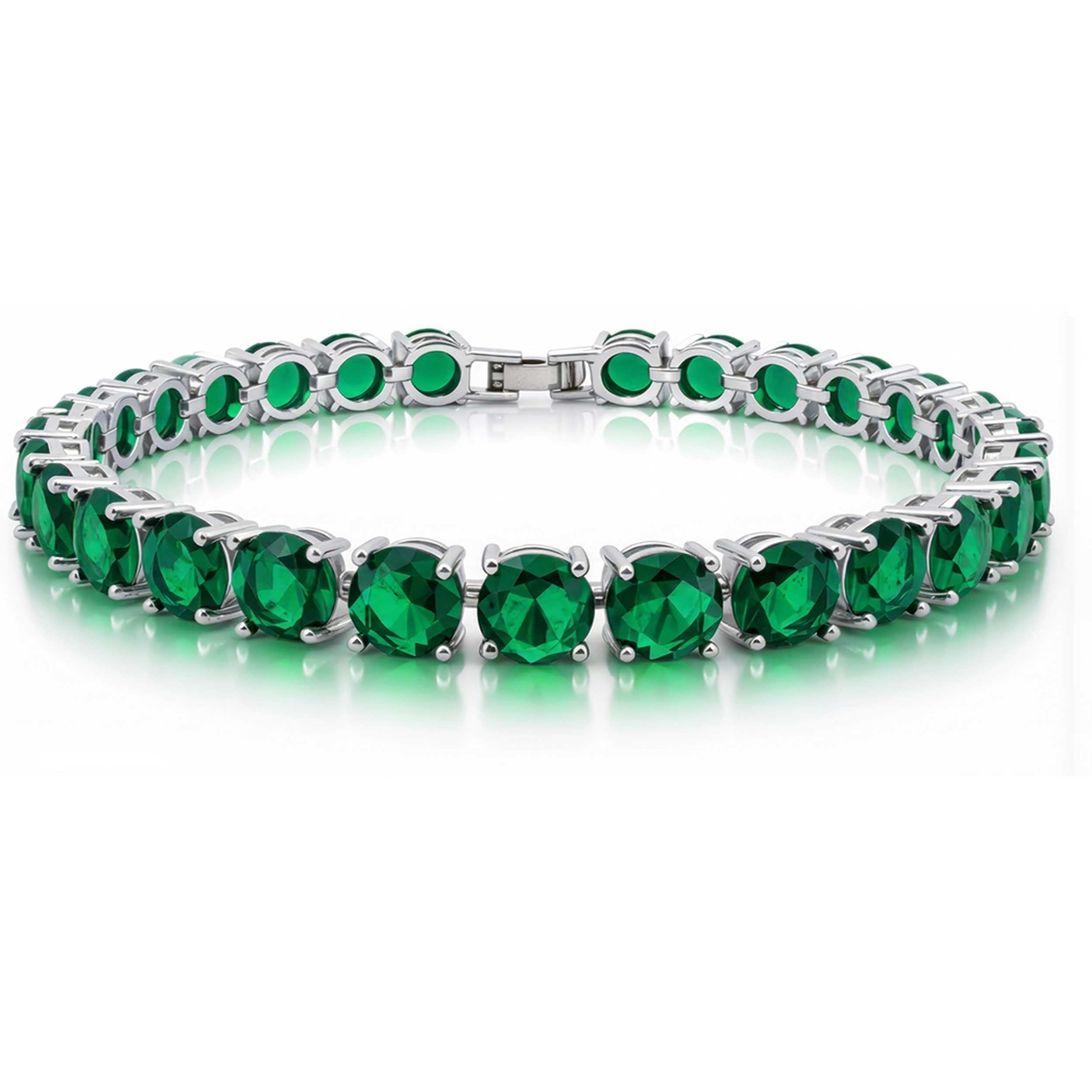 KEZEF Cubic Zirconia Tennis Bracelet for Women, 6.5 to 8 Inch